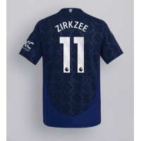 Camisa de time de futebol Manchester United Joshua Zirkzee #11 Replicas 2º Equipamento 2024-25 Manga Curta